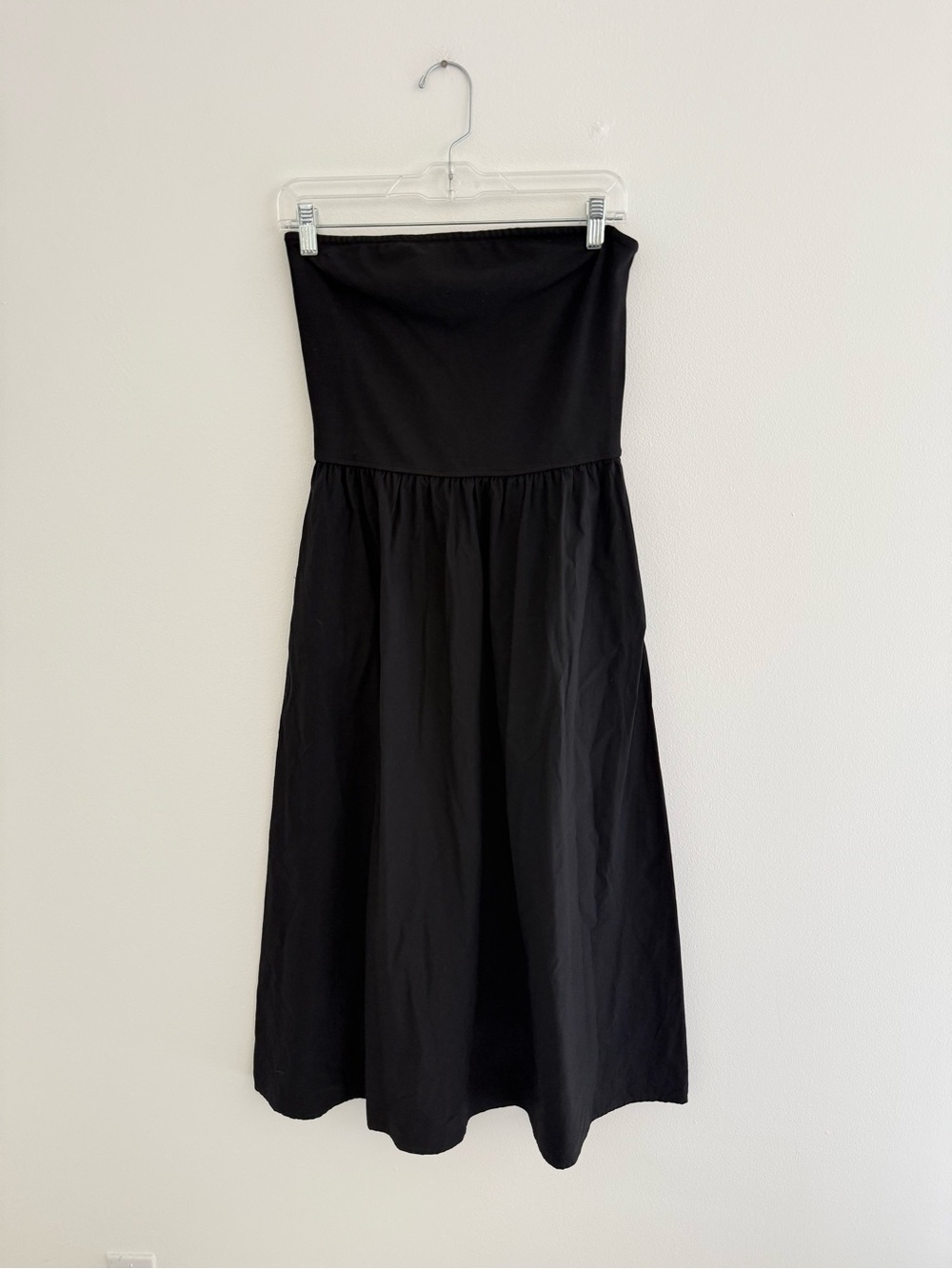 PrettyGarden Black Strapless Midi Dress Medium - Picture 2 of 7